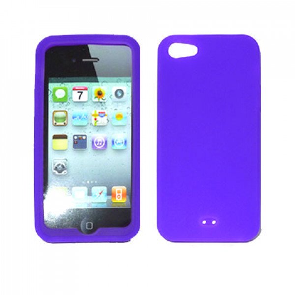 Wholesale iPhone 5 Silicone Skin Case (Purple)